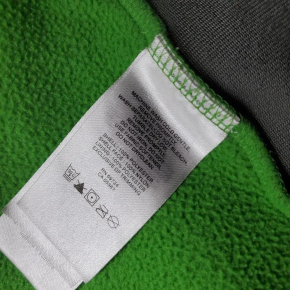 Columbia Green Gray Steens Mountain II Fleece Zip-Up Jacket Boys Large 14/16 EUC - Picture 9 of 15